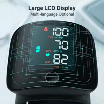 Tensiomètre Électronique au Poignet avec Écran LCD & Mémoire