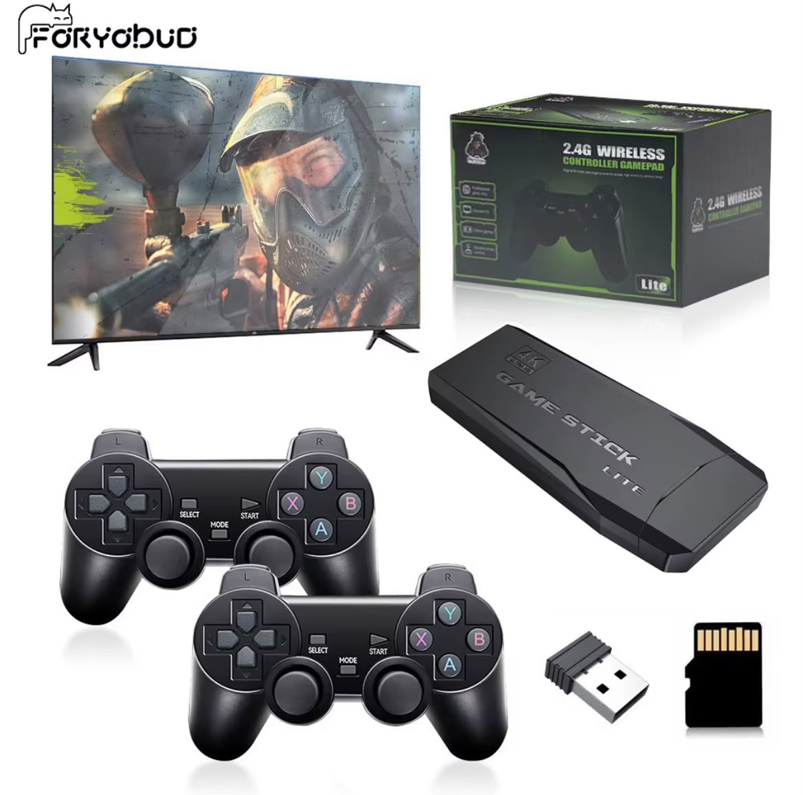 🎮 Game Stick Lite 2.4G — La console rétro ultime pour jouer à deux